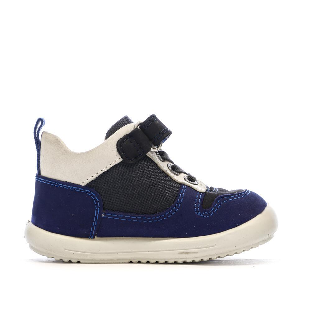 Baskets Hautes Marine Garçon Kickers Bottillon 2/7