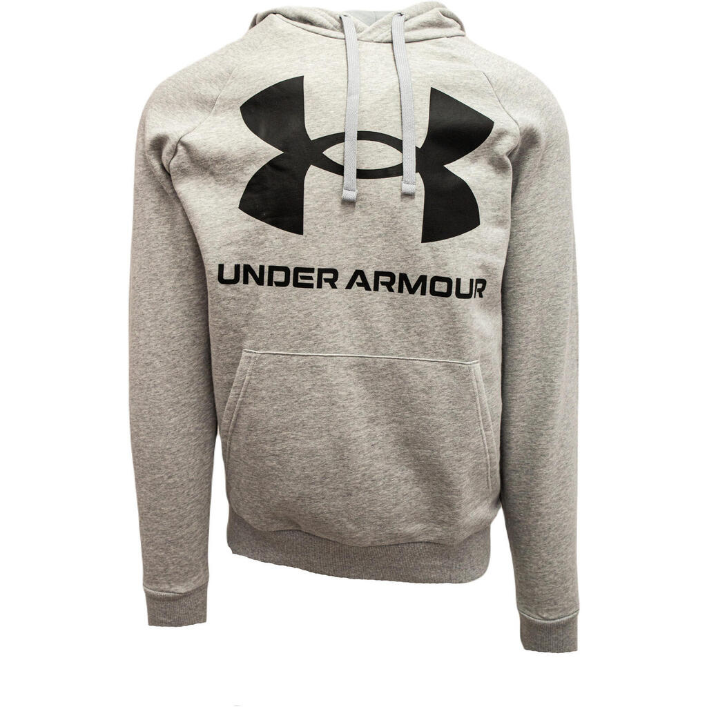 Men's Under Armour Rival Fleece Big Logo Sweatshirt - Grey