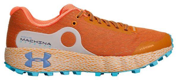 Women's Trail Running Shoes Under Armour HOVR Machina Off Road Orange Blue 2/4