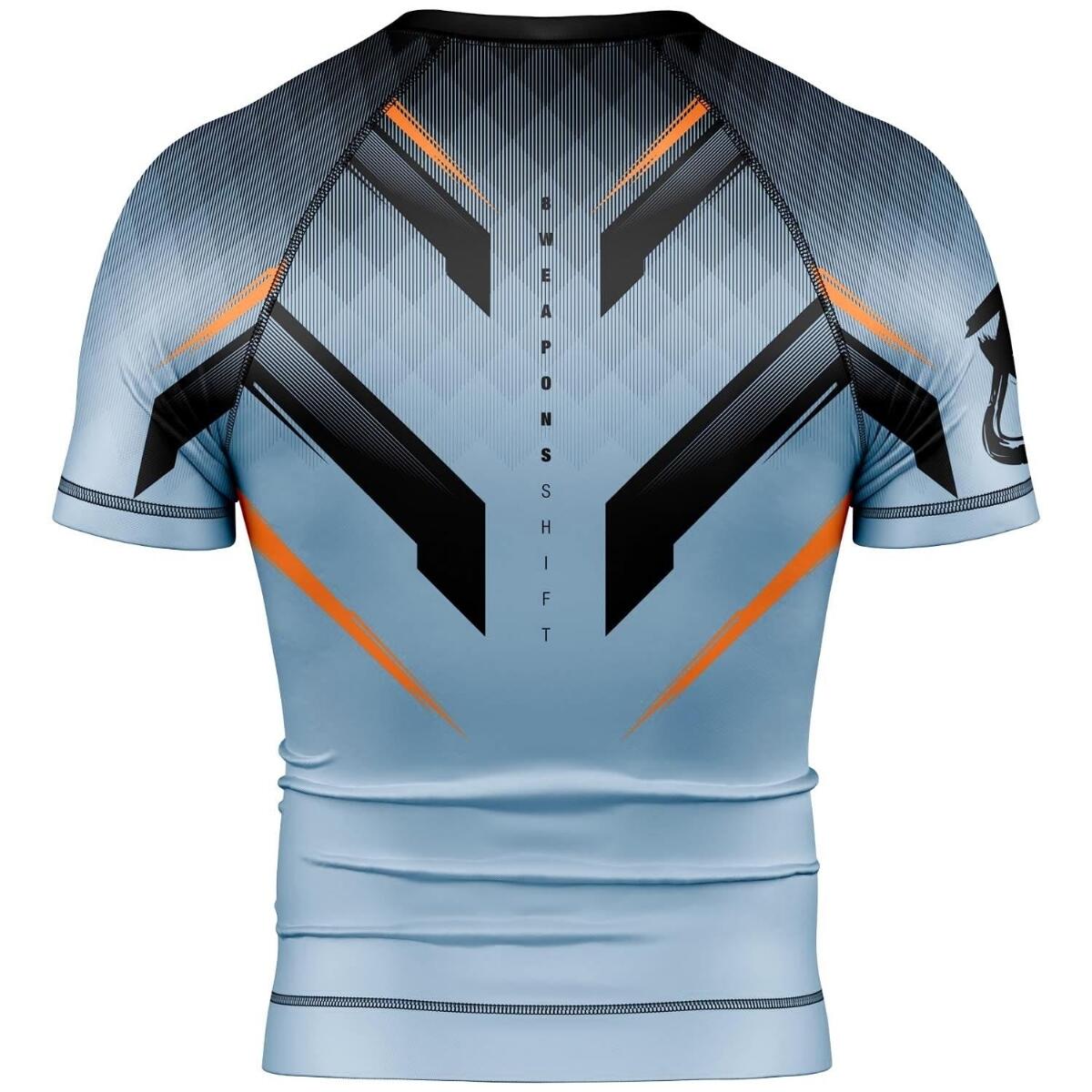 8 WEAPONS Rashguard, S/S, Shift, ice-grey orange, L 2/7