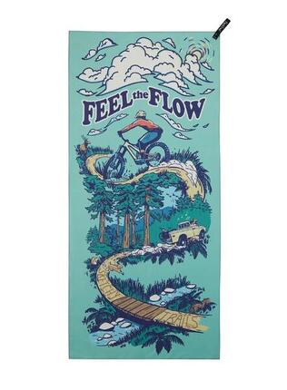 Serviette voyage PackTowl Personal Body Flow microfibre 50% recyclée 64x137 cm