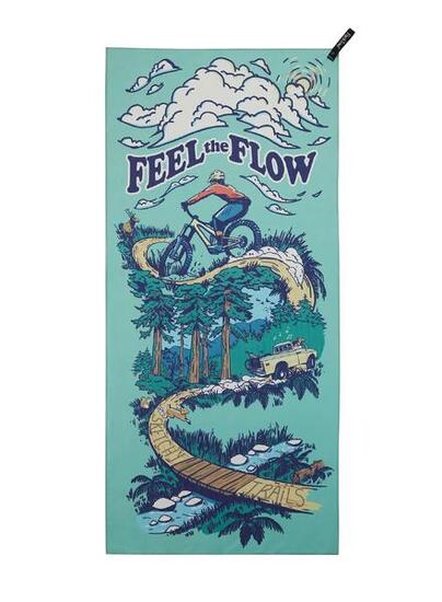 Serviette voyage PackTowl Personal Body Flow microfibre 50% recyclée 64x137 cm