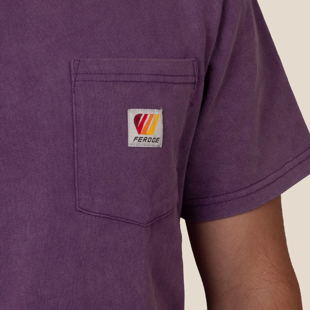 Camiseta de algodón lavado – Malva 2/4