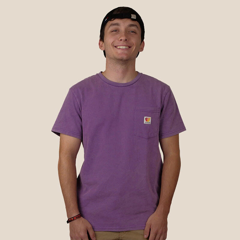 T-Shirt délavé coton - Mauve 4/4