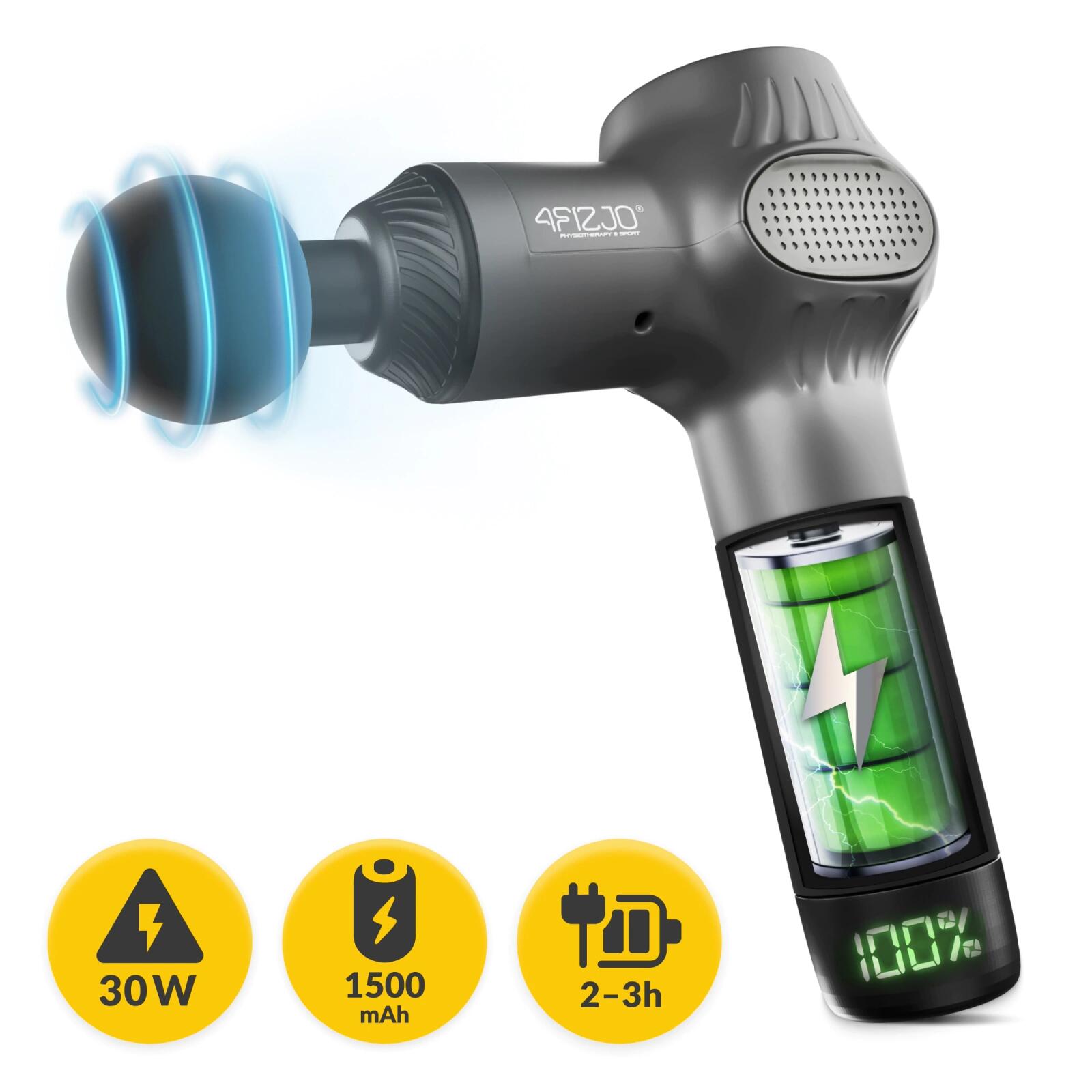 Ruční masážní přístroj MASSAGE GUN-ACTIVE 4FIZJO 5/7
