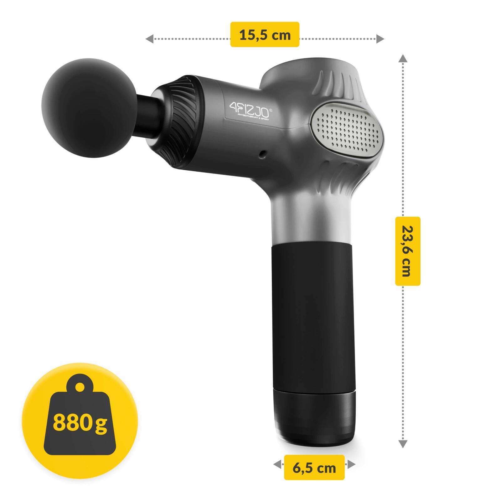 Ruční masážní přístroj MASSAGE GUN-ACTIVE 4FIZJO 6/7