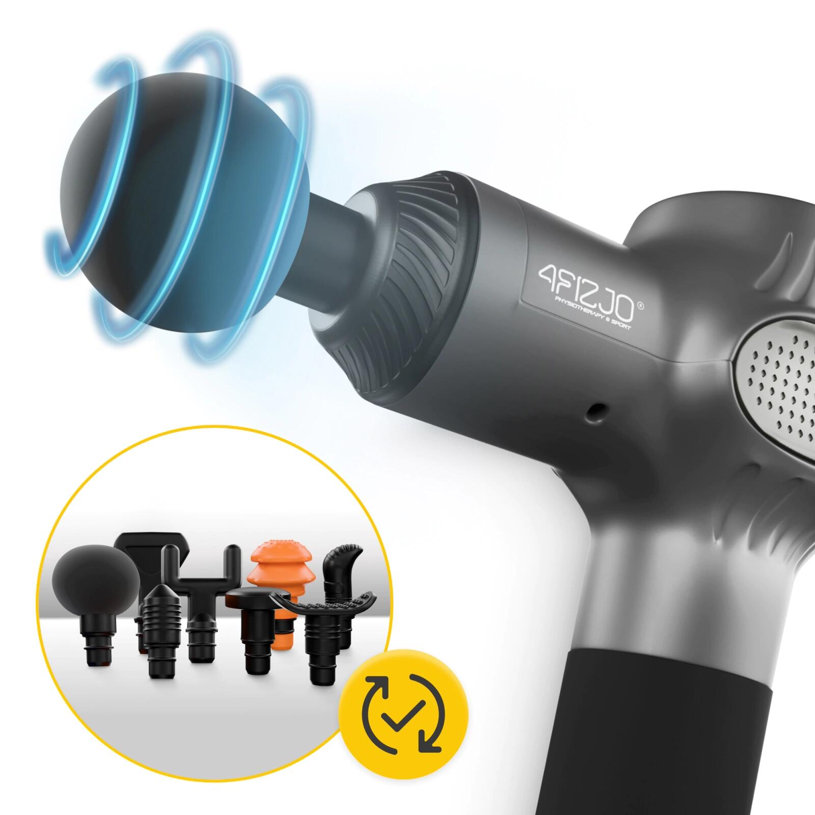 Ruční masážní přístroj MASSAGE GUN-ACTIVE 4FIZJO 3/7