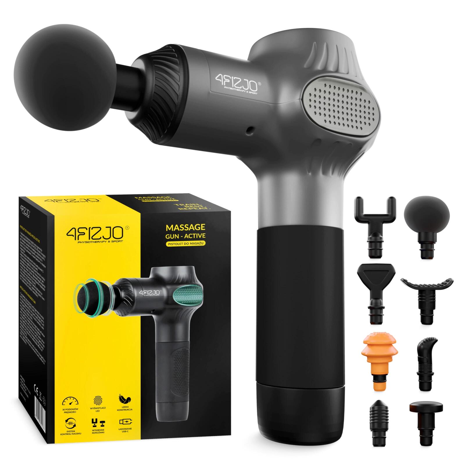4FIZJO Ruční masážní přístroj MASSAGE GUN-ACTIVE 4FIZJO
