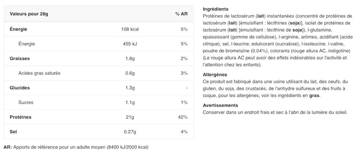 Wei-eiwit - 100% Pure Whey (1kg) - Frambozen Cheesecake 2/3