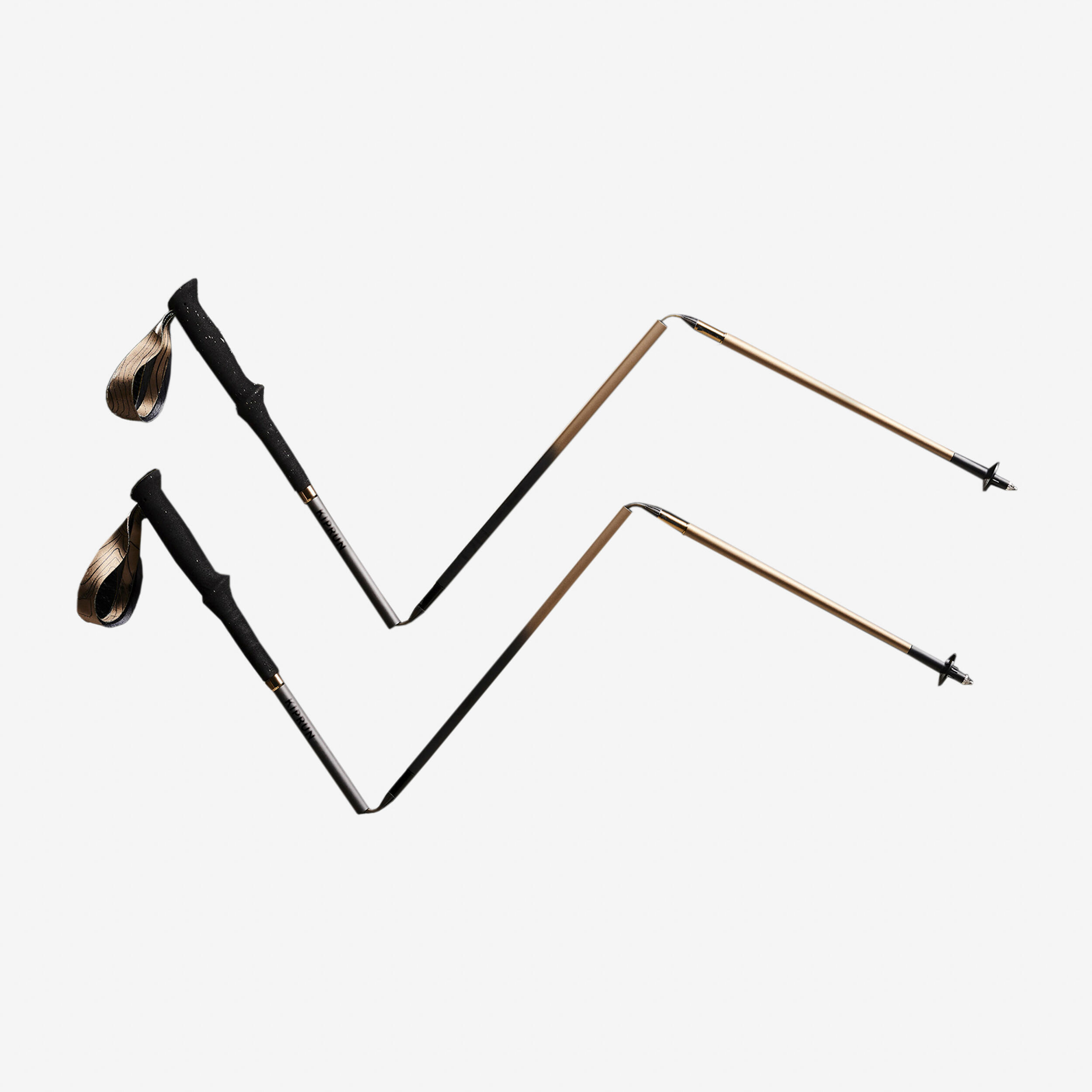 KIPRUN Seconde vie - BÂTONS TRAIL RUNNING PLIABLES CARBONE 3 BRINS - EXCELLENT