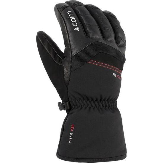 Herren - ski - handschuhe - primaloft, c-tex, leder - denali m - schwarz