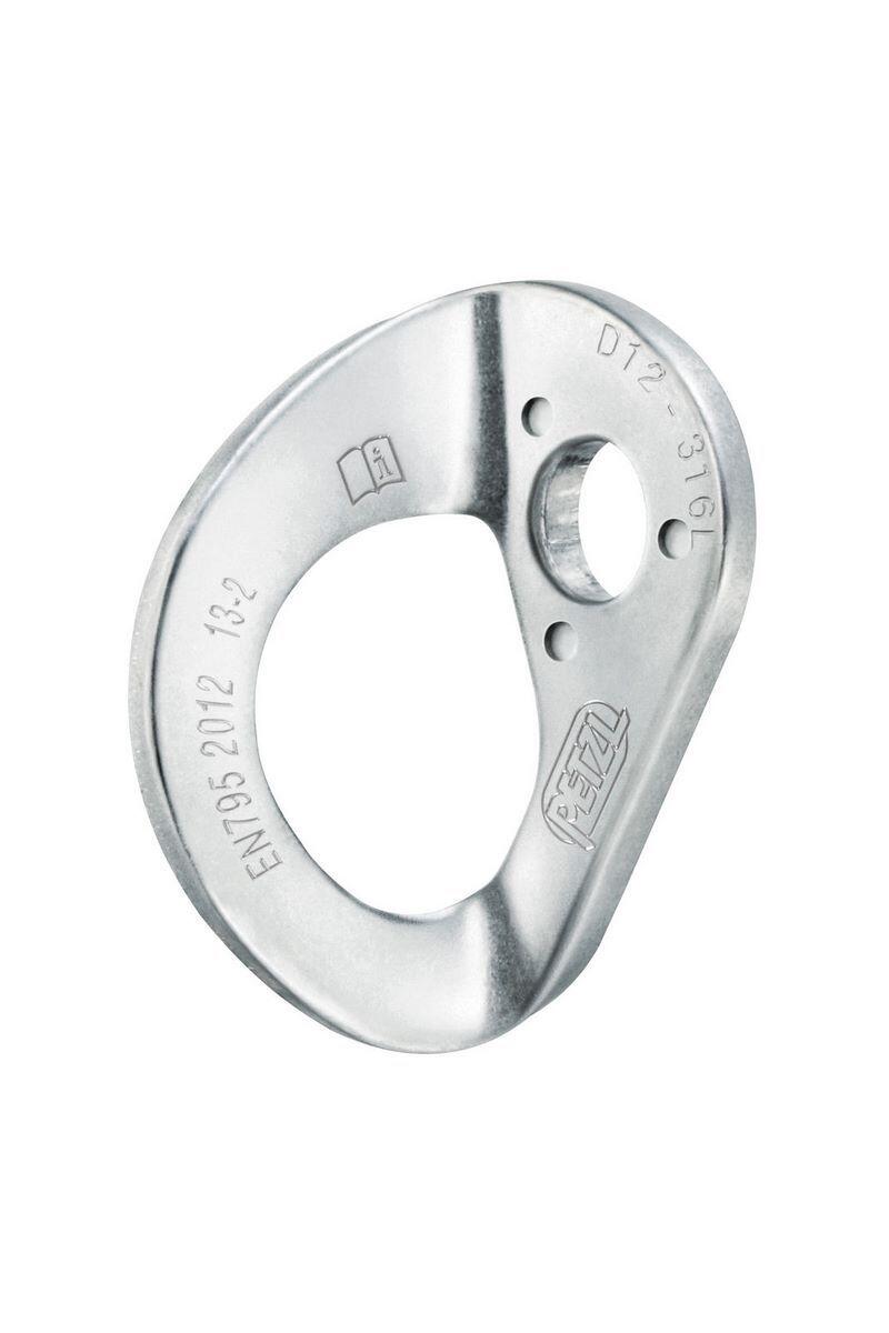 Placa de anclaje Petzl COEUR STAINLESS 316L 12 mm orificio grande antirotación 1/1