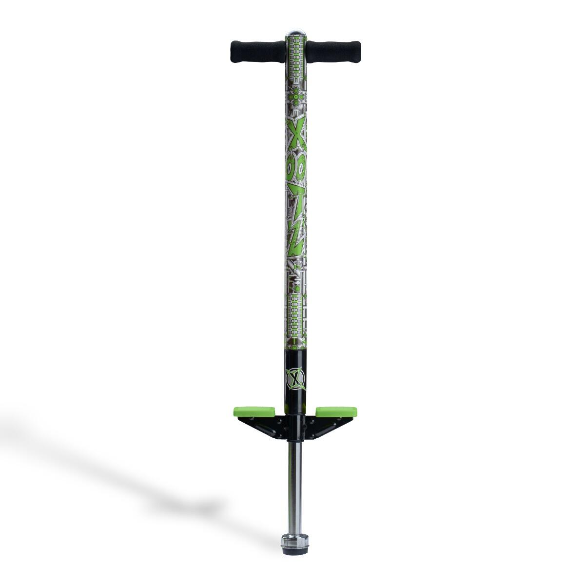 XOOTZ Xootz Pogo Stick, Industrial Design for Kids, Soft Foam Handlebars, Black/Green