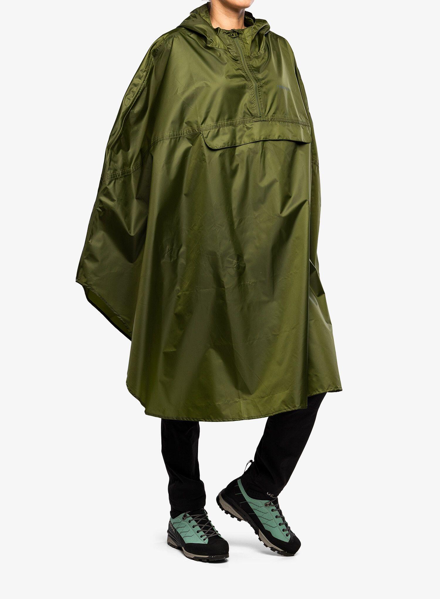 Poncho imperméable Trekmates ROVE léger polyester vert semi‑circulaire 100 cm 3/7