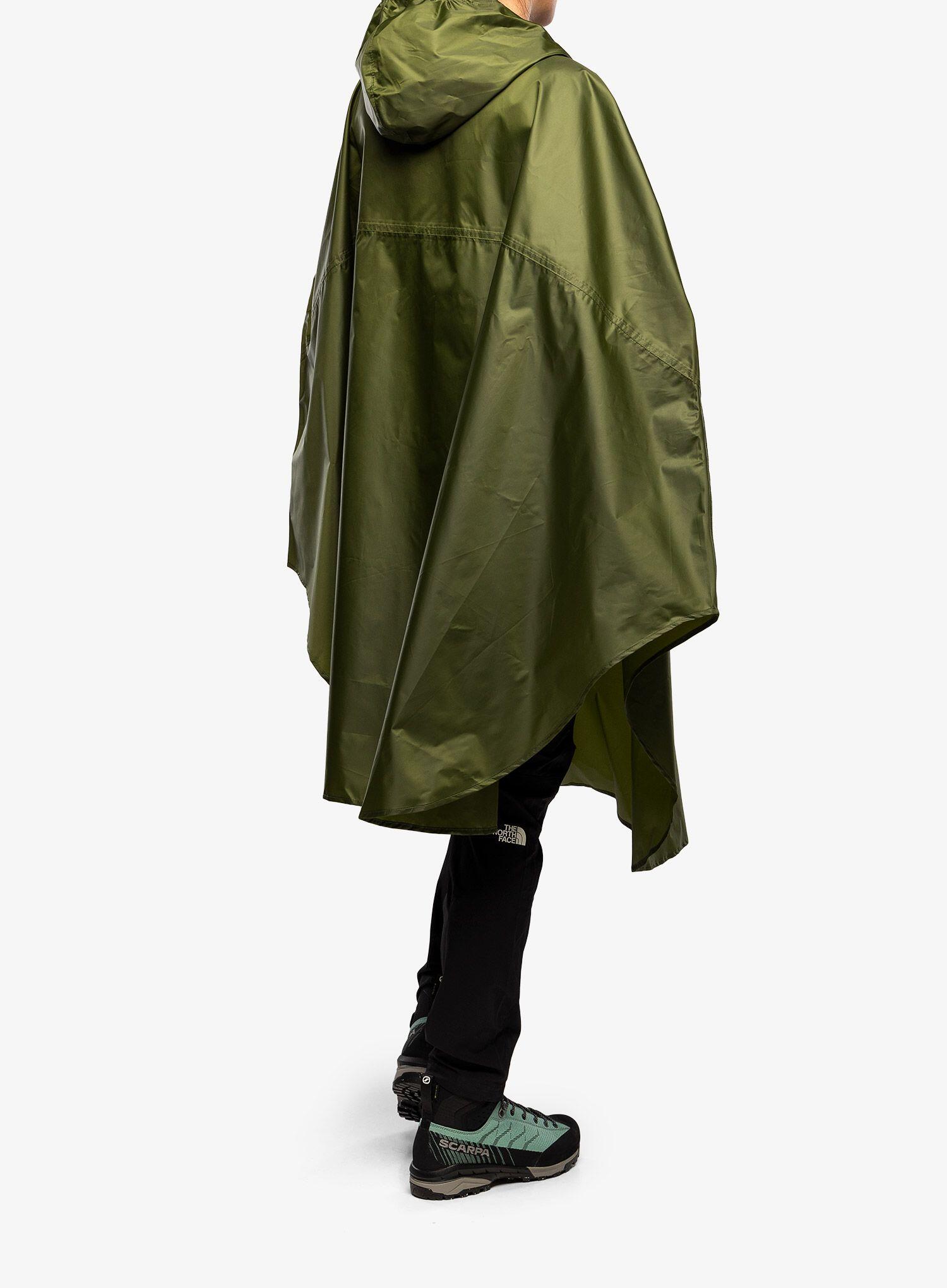 Poncho imperméable Trekmates ROVE léger polyester vert semi‑circulaire 100 cm 2/7