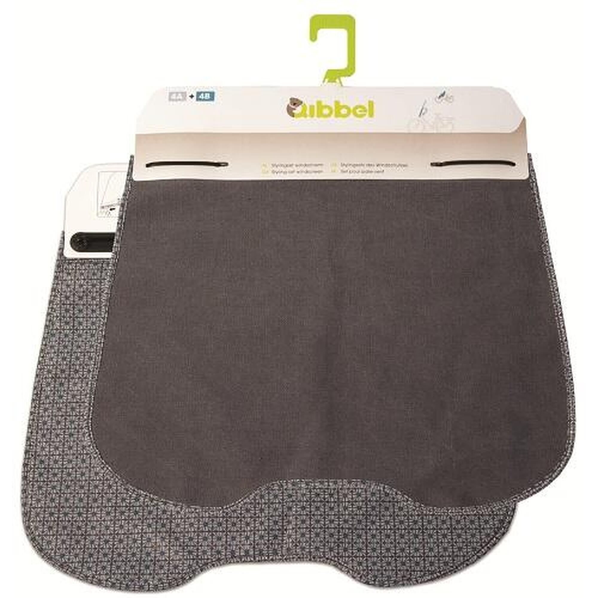 Qibbel - Pare-brise Stylingset Canvas - Elements Faded Blue - Siège Vélo Enfant - Gris - Taille Unique - Decathlon