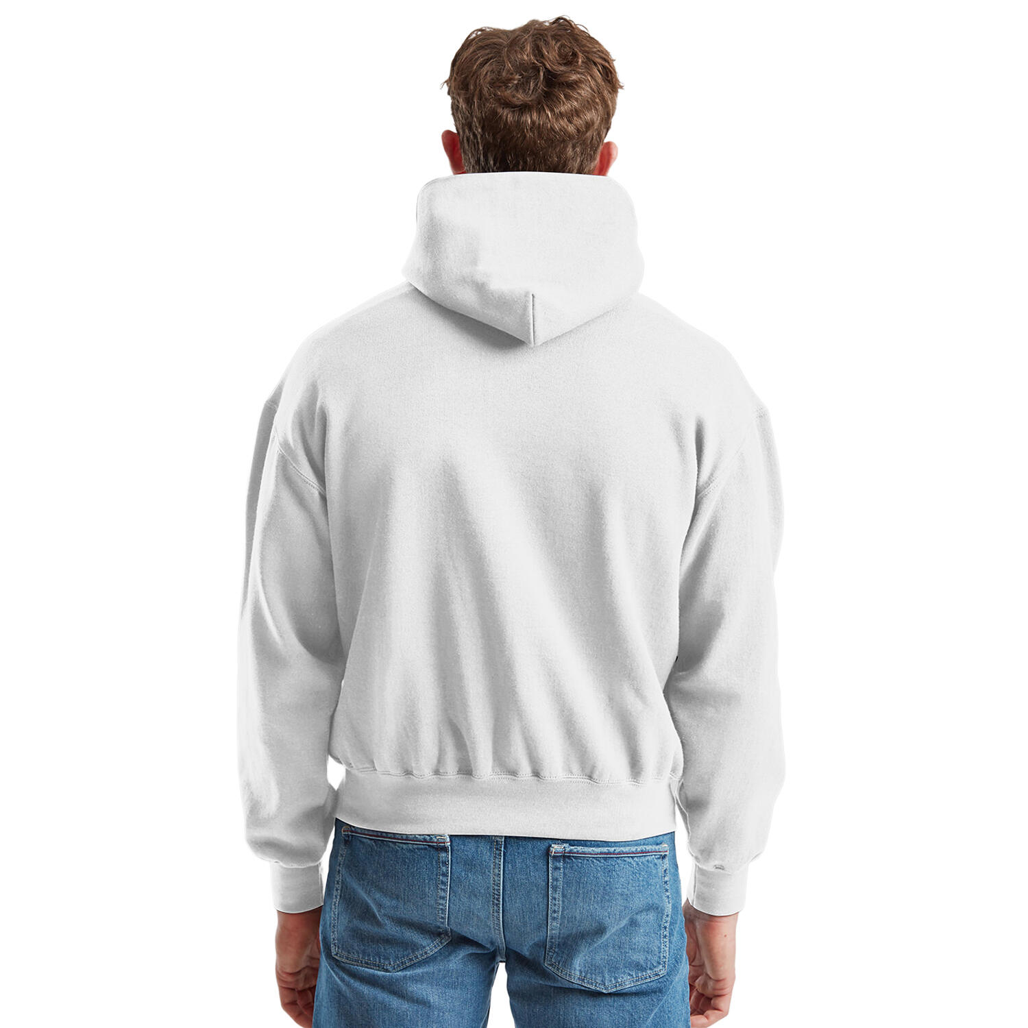 Felpa Con Cappuccio Uomo Fruit Of The Loom Bianco 3/3