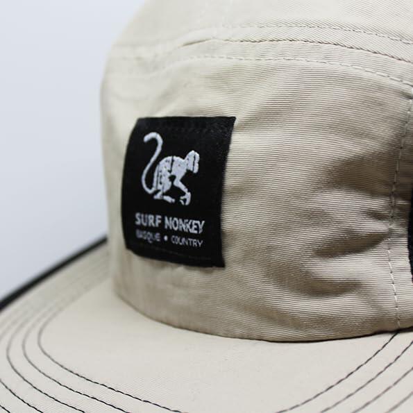 Gorra Running 5 Paneles - Reciclado - Waterproof - Fluorine-Free (Beige) 3/7
