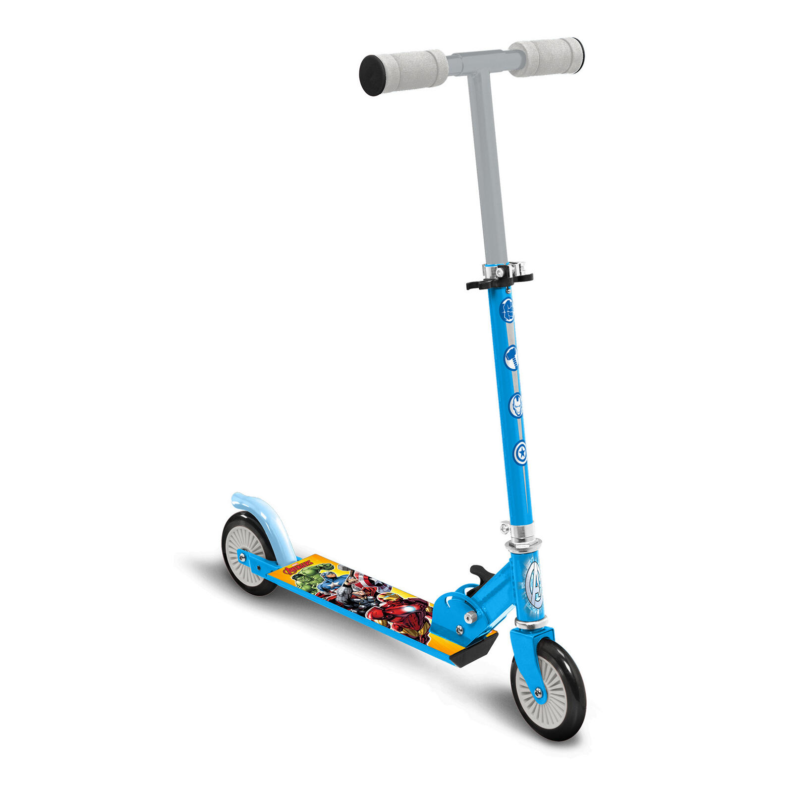 Stamp - Trottinette Enfant Avengers - Trottinette - Bleu|gris|vert - No Size - Decathlon