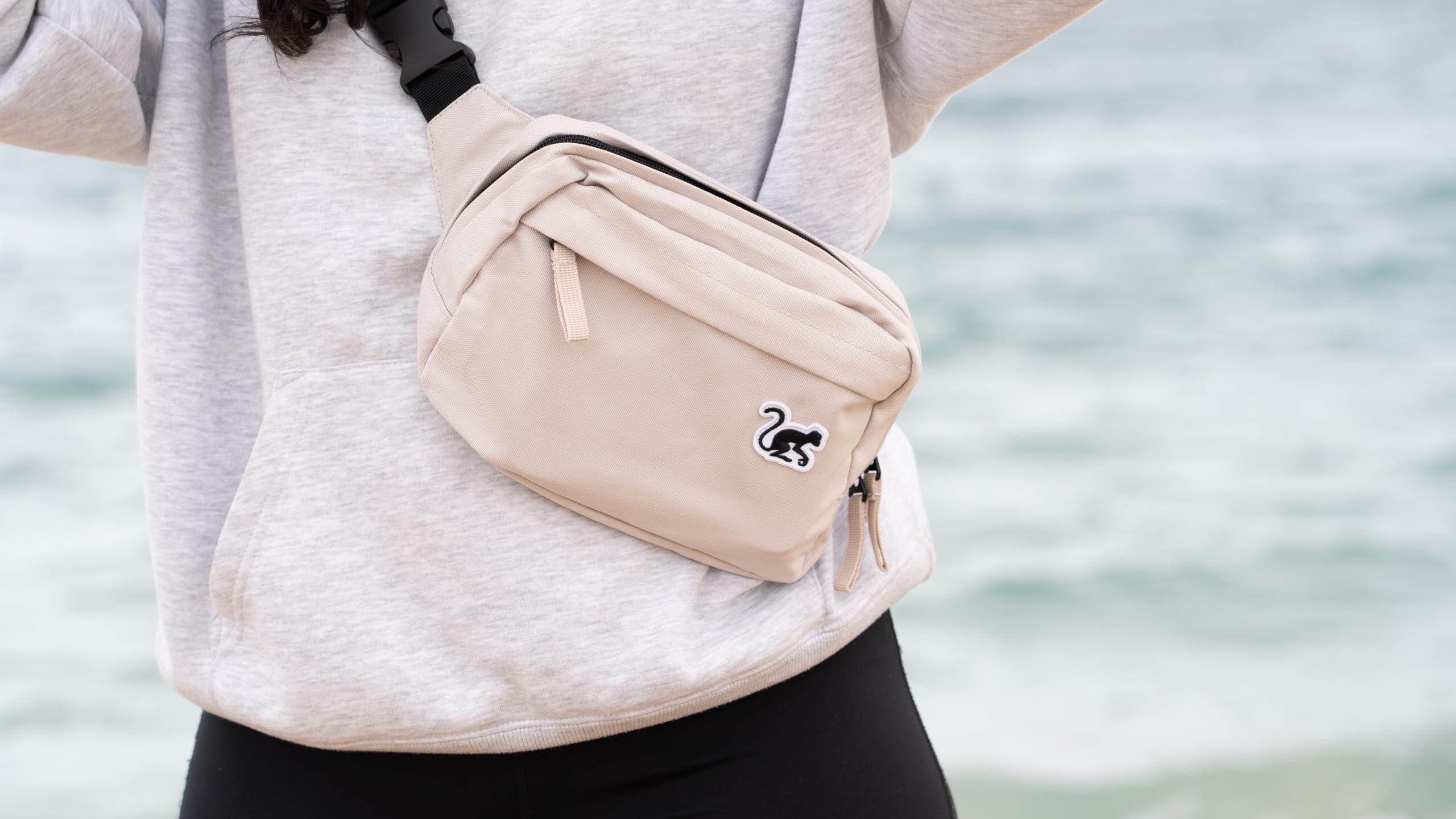 Crossbody Heuptas - Doggy Bag - Unisex - Volwassenen - 2L - Gerecycled (Wit) 3/6