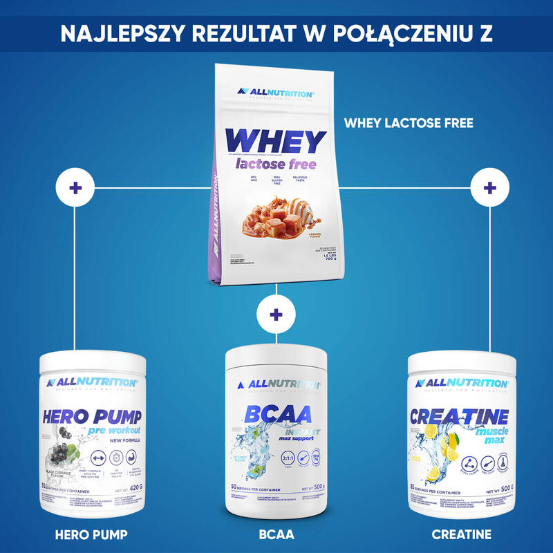 Odżywka białkowa WHEY LACTOSE FREE PROTEINE 700g Karmel