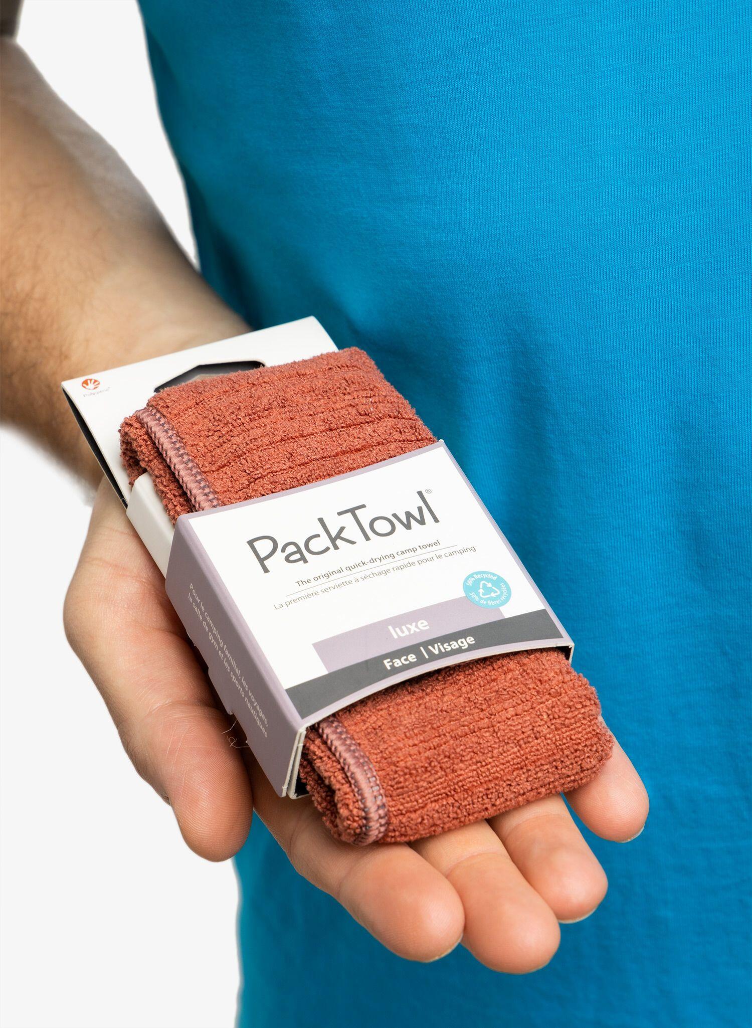 Ręcznik turystyczny PackTowl Luxe Face - terracotta 5/5