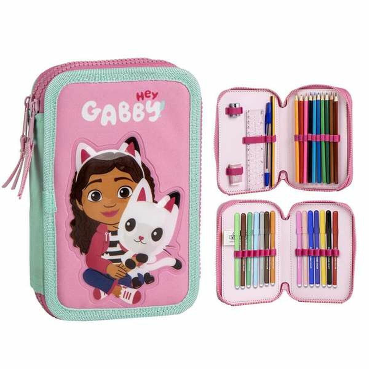 Pochette crayons Gabby's Dollhouse Rose 1/4