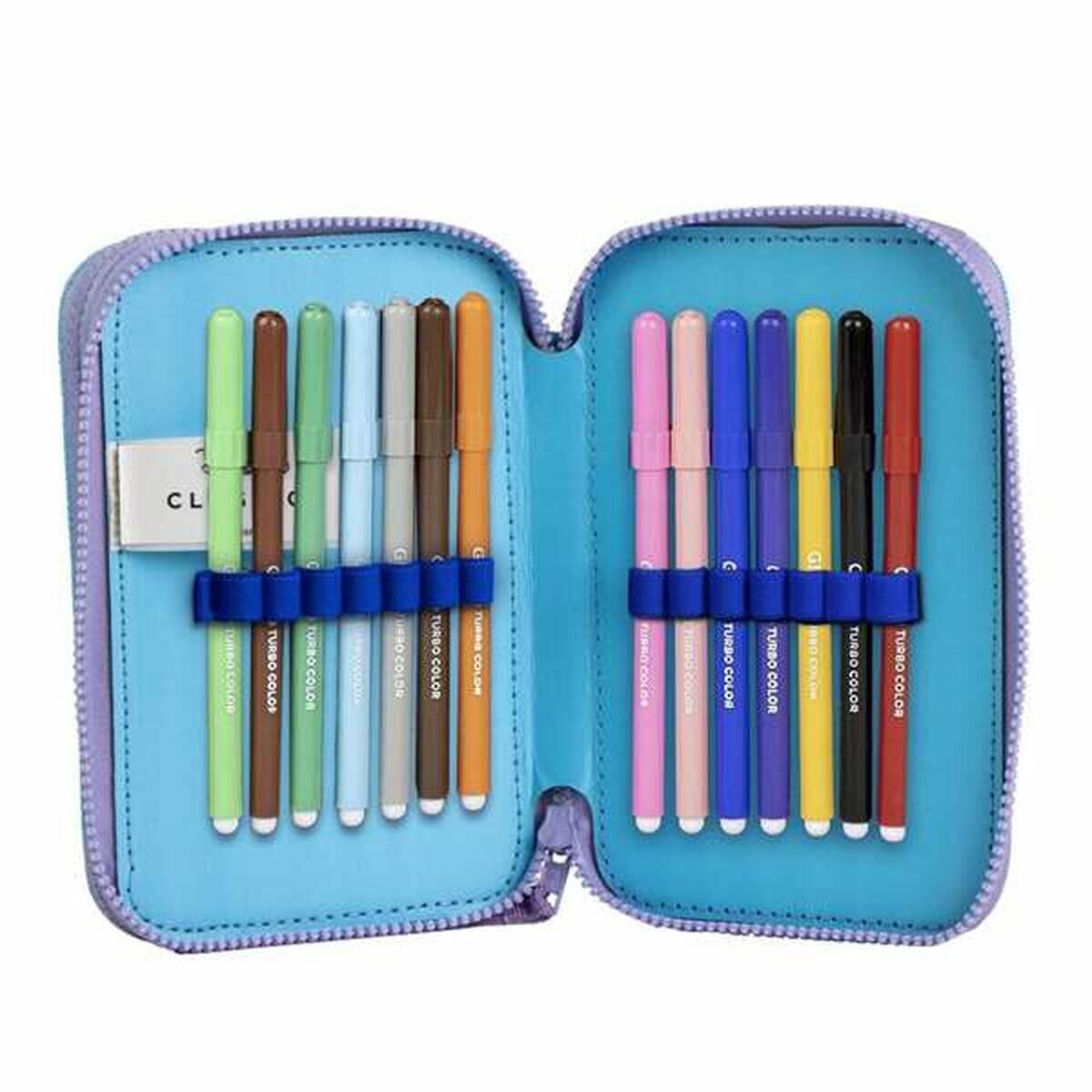 Pochette crayons Stitch Bleu 4/4