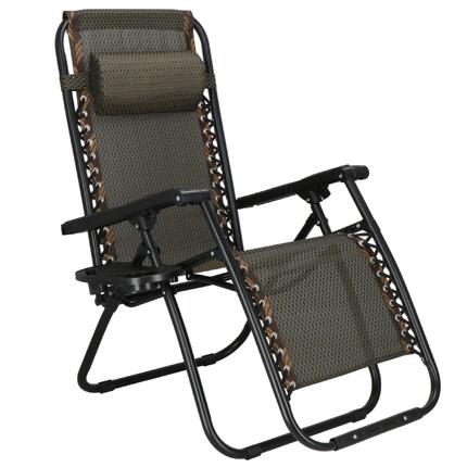 Leżak turystyczny Springos zero gravity z zagłówkiem