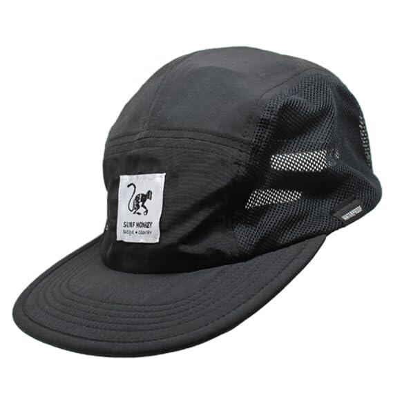 5-panel running cap – recycled – waterproof – fluorine-free – adult (Black)