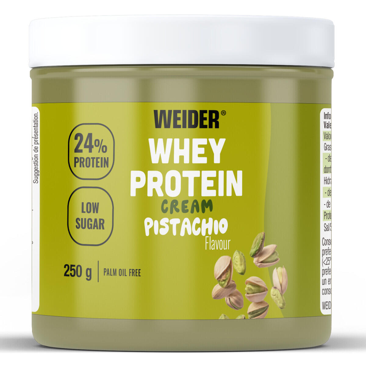 WEIDER Weider Whey Proteine Crema (250 g) Pistacchio – Alimenti funzionali