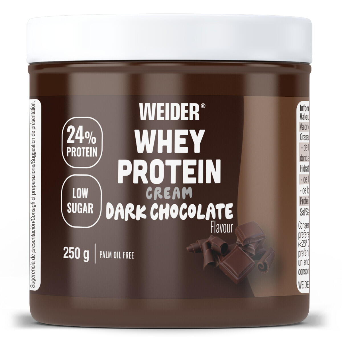 WEIDER Crema proteica - Whey Protein Cream - Cioccolato Fondente 250g