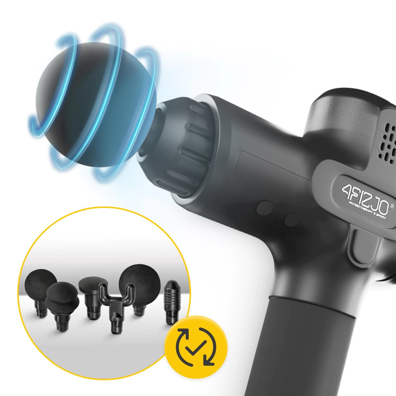 Ruční masážní přístroj MASSAGE GUN PRO+ 4FIZJO 3/7