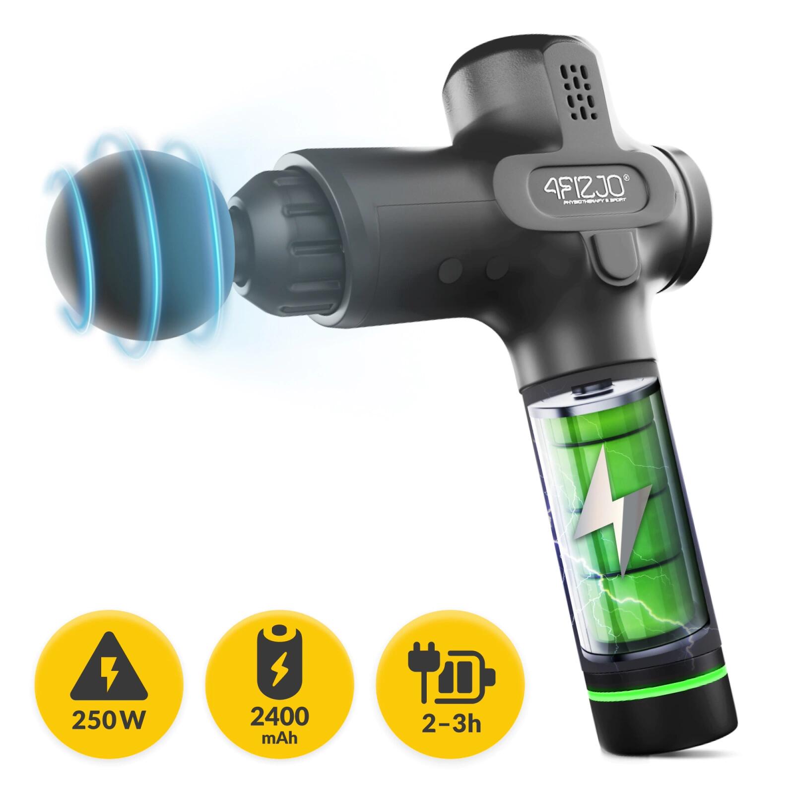 Ruční masážní přístroj MASSAGE GUN PRO+ 4FIZJO 5/7