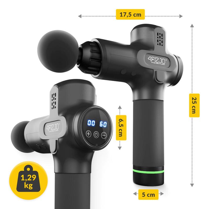 Ruční masážní přístroj MASSAGE GUN PRO+ 4FIZJO