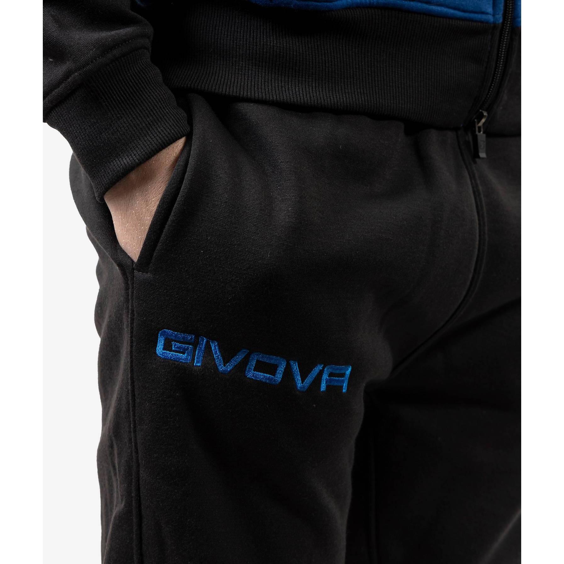 TUTA complete uomo givova azzurro/nero 4/5
