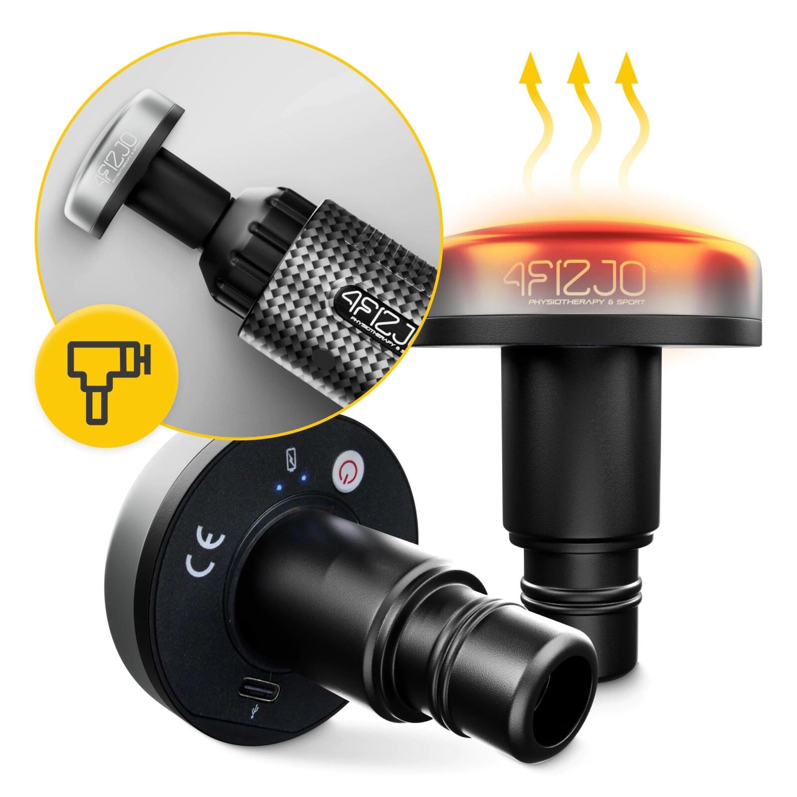 Nahřívací hlava pro MASSAGE GUN 4FIZJO 7/7