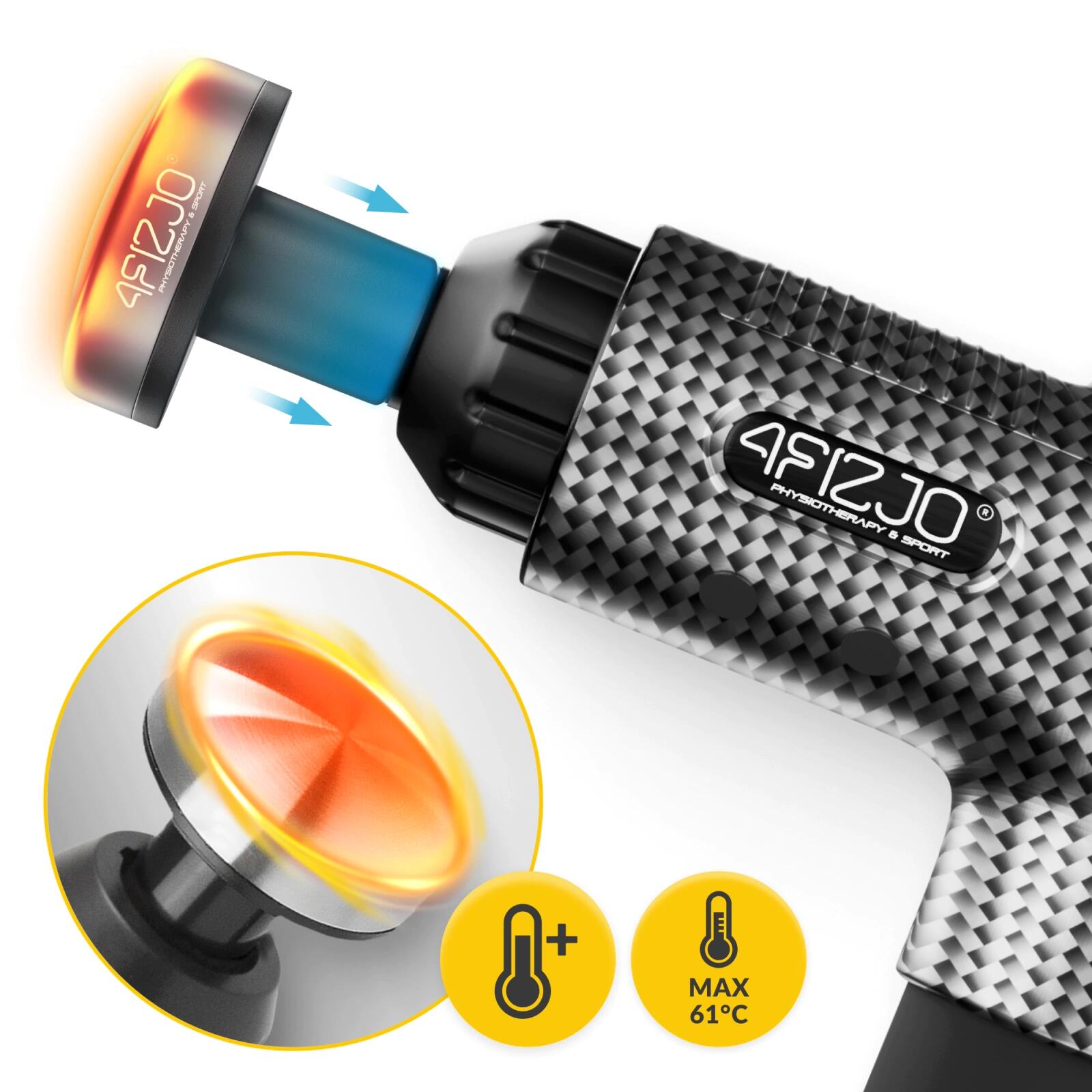 Nahřívací hlava pro MASSAGE GUN 4FIZJO 3/7