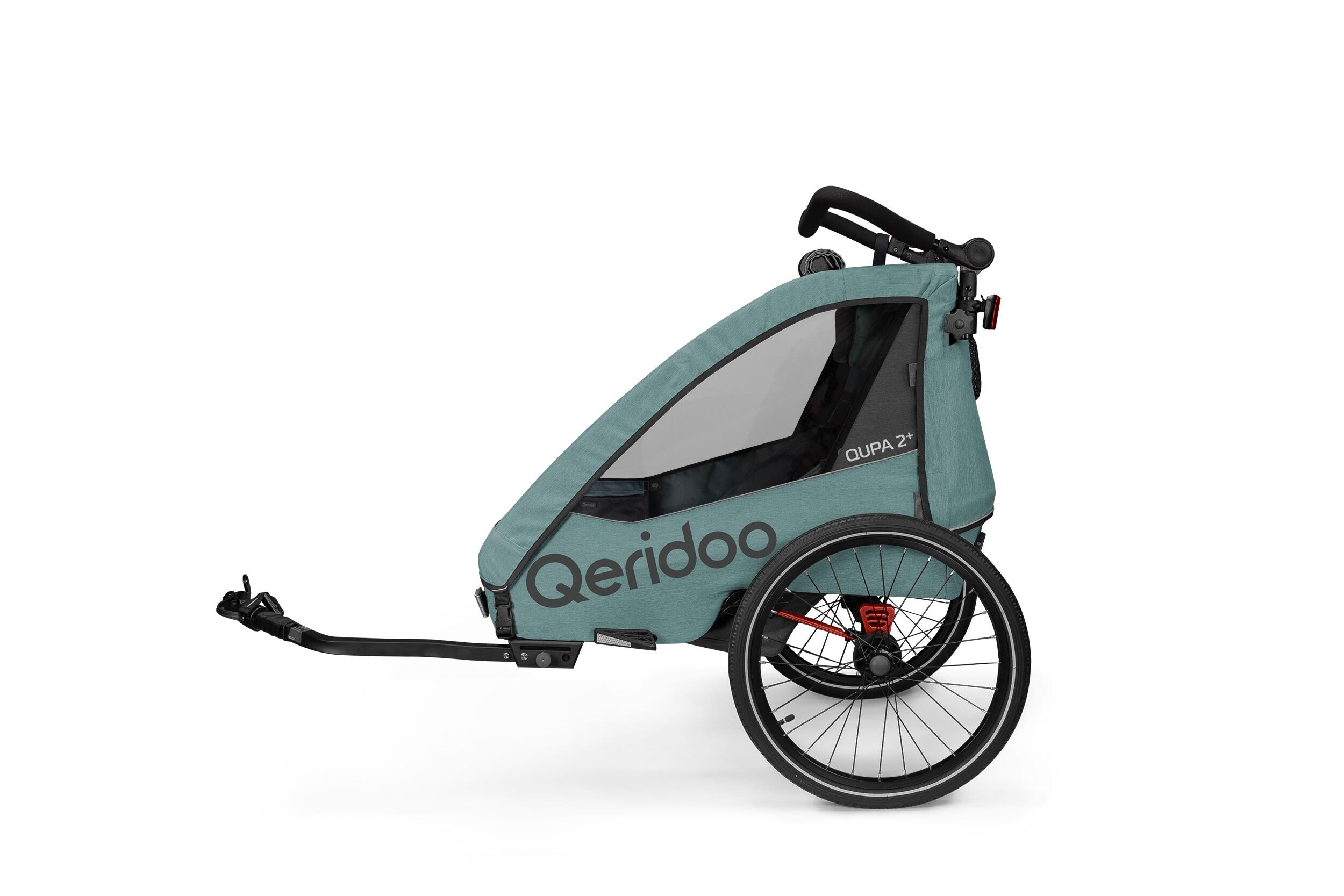 Fahrradanhänger QUPA 2 Plus Mineral Blue 3/5