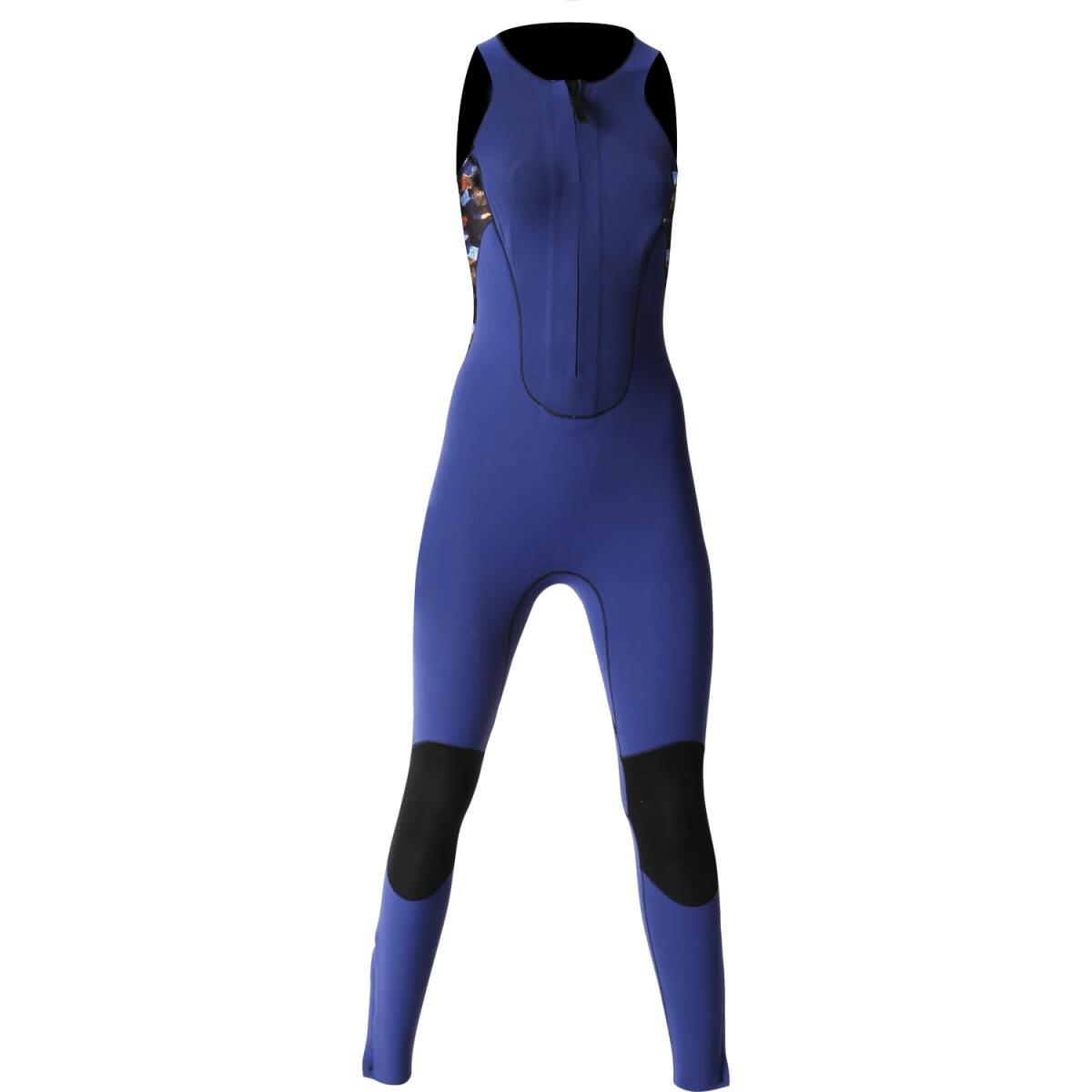 Ocean Step - 3/2 Longjohn Optimizer Front Zip - Combinaison Longe Cote Femme - Salopette Néoprène - Bleu - 42 M/l - Decathlon