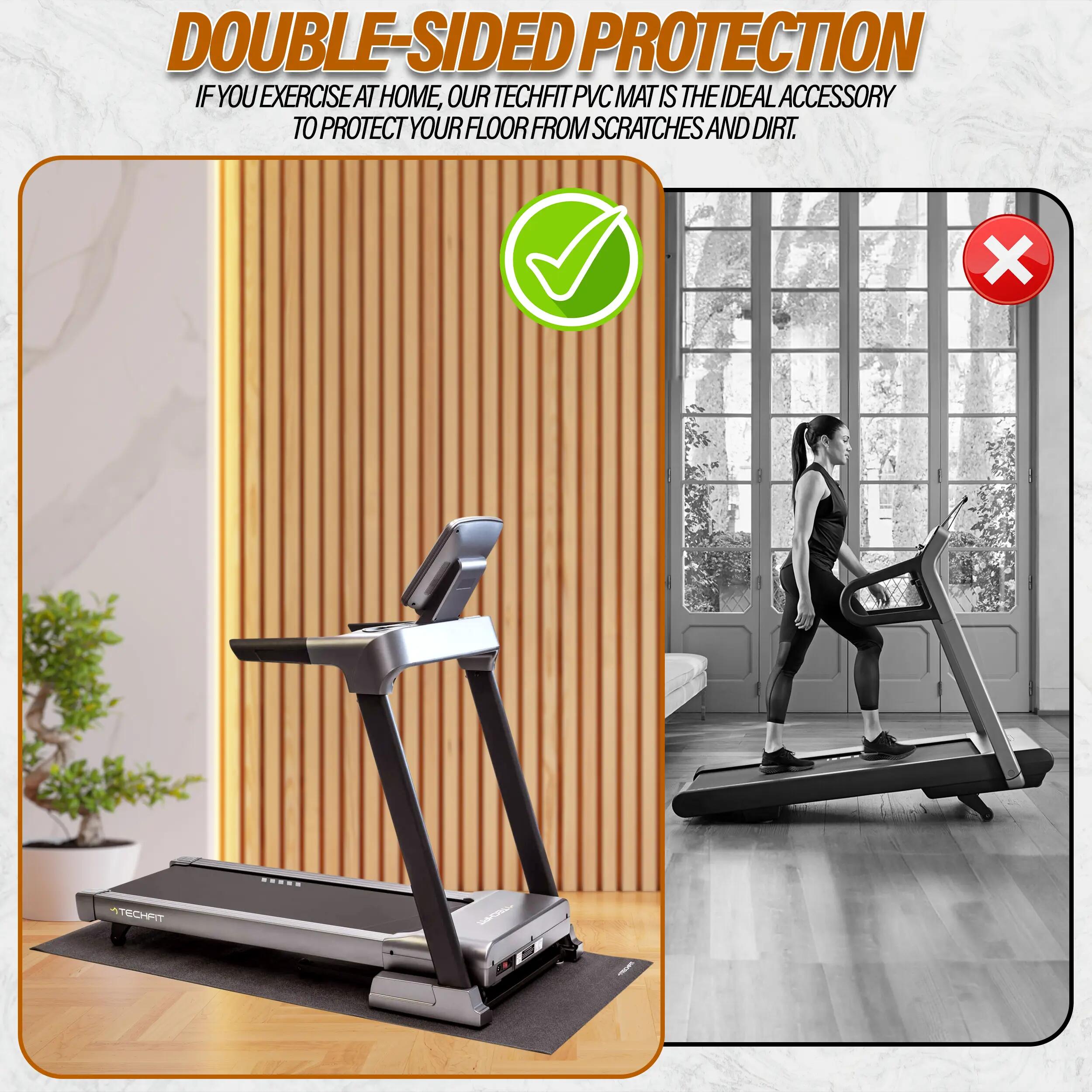 Covor protectie TECHFIT benzi de alergare, 198 x 92 cm x 0.6 cm, Rezistent apa 4/5