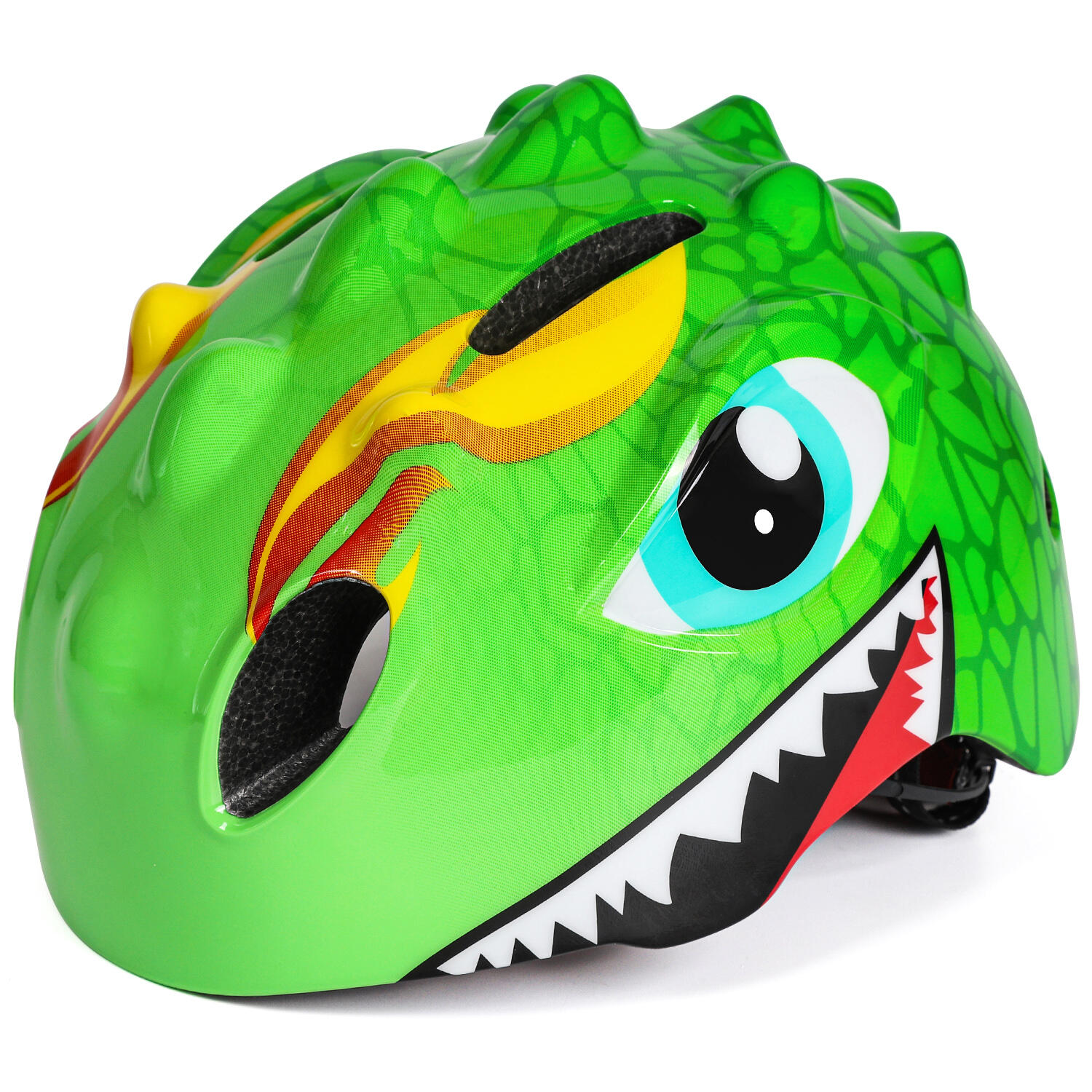 PRO SPORT LIGHTS Fietshelm Kind Lichtgroen - Kinderhelm Dino XS 46/51cm