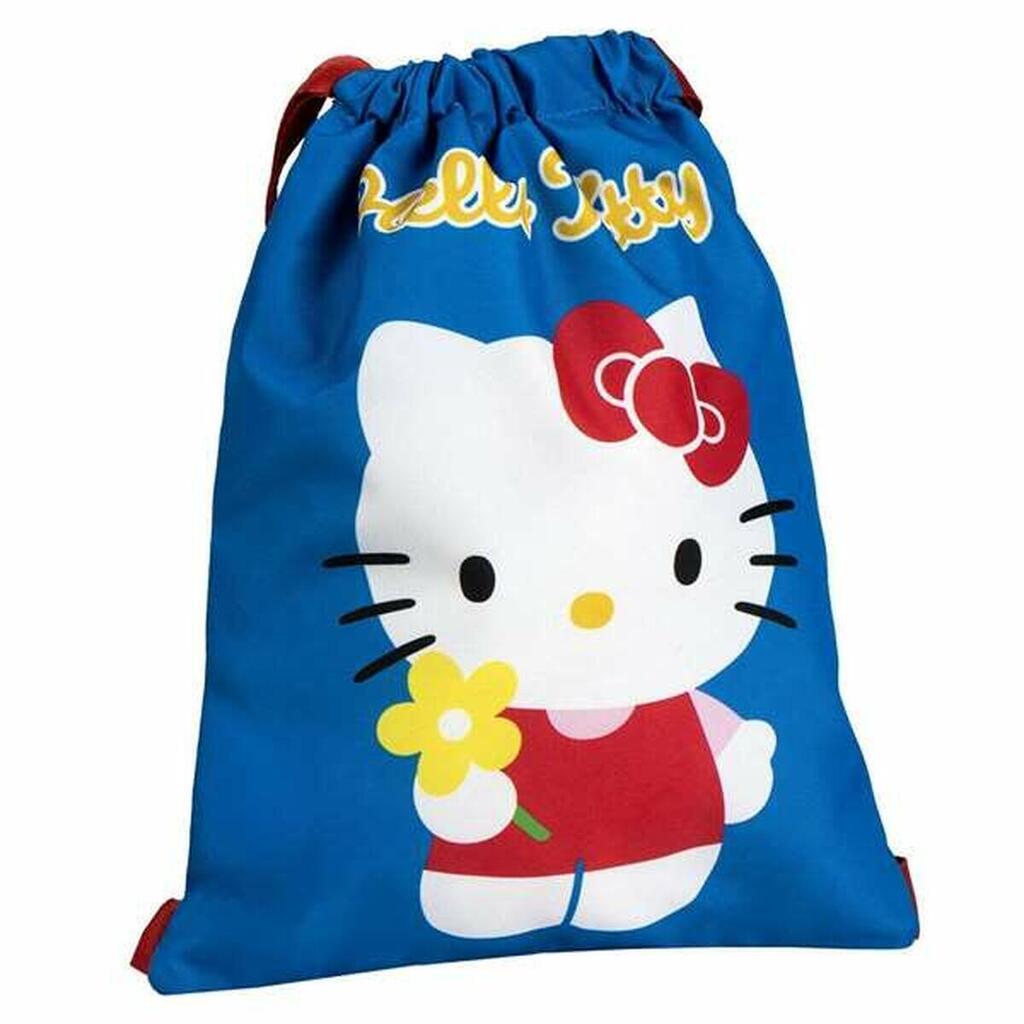 Backpack with Strings Hello Kitty Blue