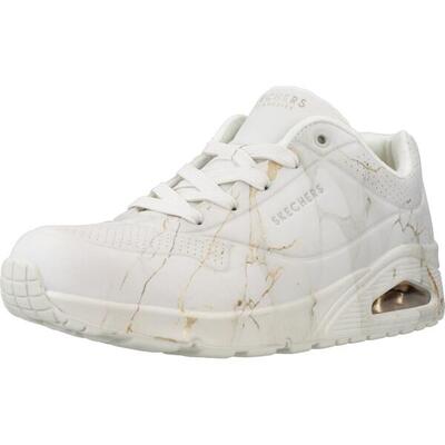 Sneakers skechers model 155584s uno kleur wit