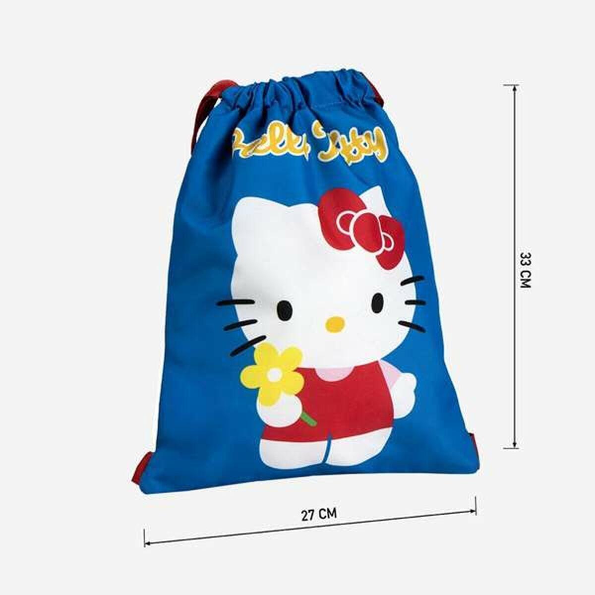 Bolsa Mochila con Cuerdas Hello Kitty Azul 4/5