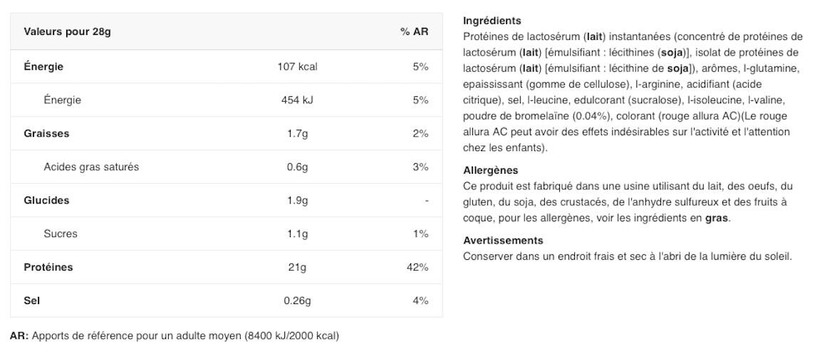 Whey Protein - 100% Pure Whey (1kg) - Fräser 2/5