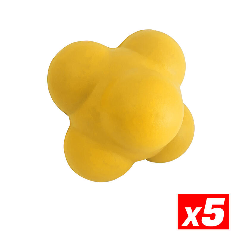 Reaction Ball Soccer Gardien Entraînement Jaune Pack 5