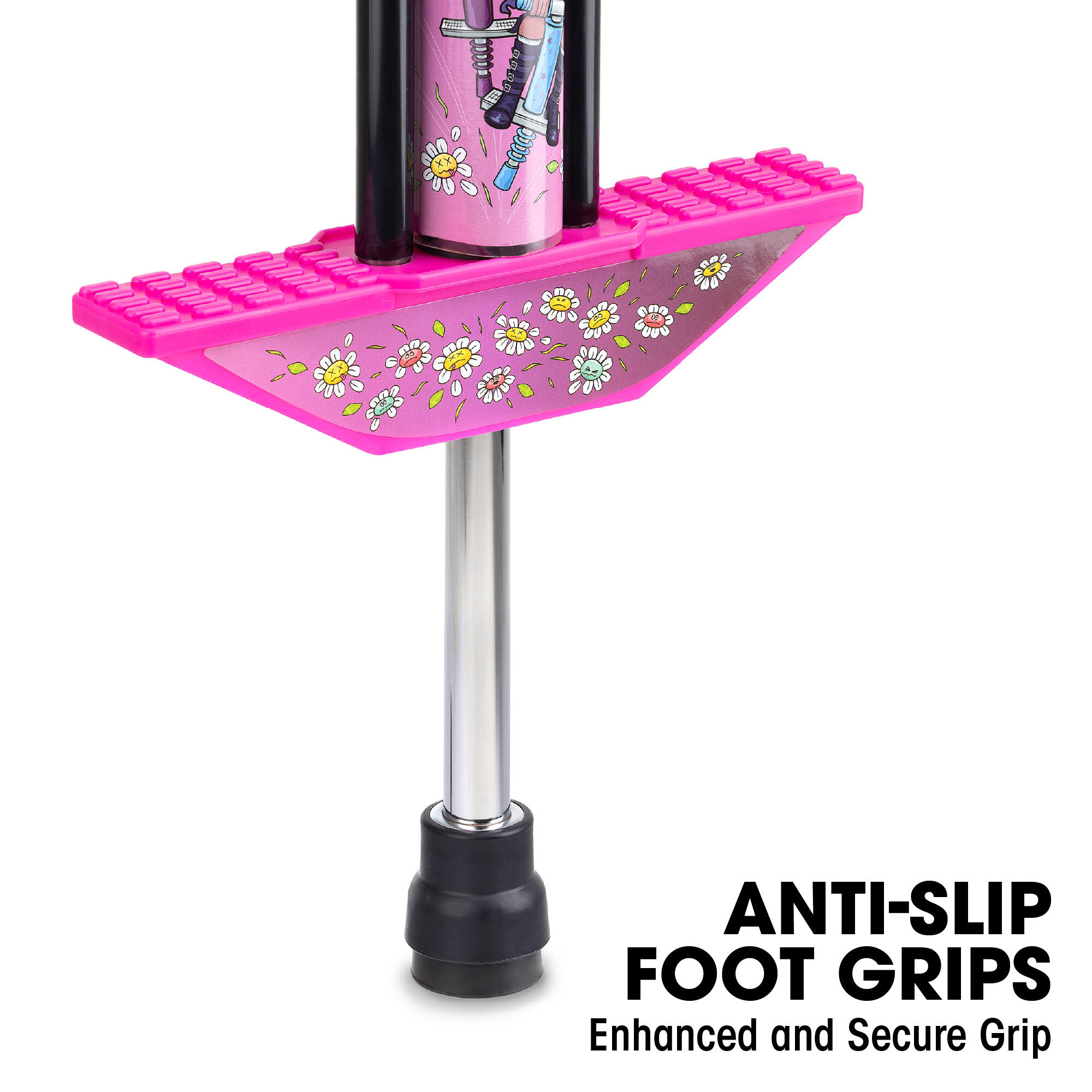 Toyrific, Pogo Stick Jumper Stick for Kids Boys and Girls, Daisy Crushaz 4/6
