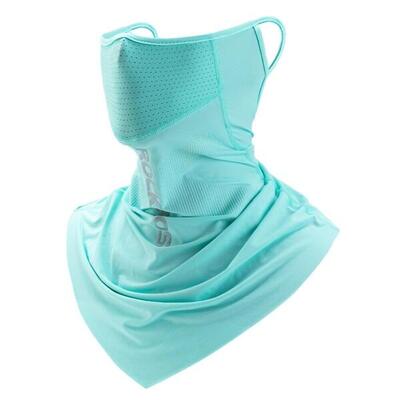 Rockbros anti-uv balaclava van ijsstof - blauw