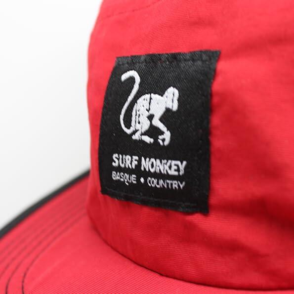 Gorra Running 5 Paneles - Reciclado - Waterproof - Fluorine-Free (Rojo) 3/5